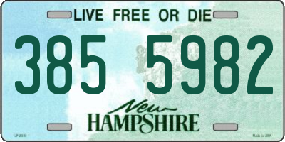 NH license plate 3855982