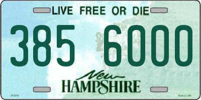 NH license plate 3856000