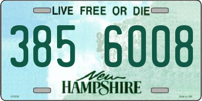 NH license plate 3856008