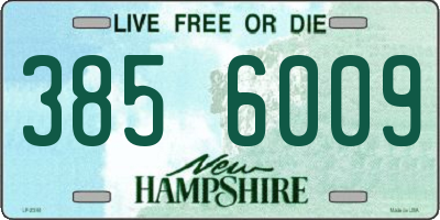 NH license plate 3856009