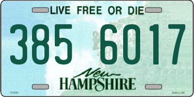 NH license plate 3856017