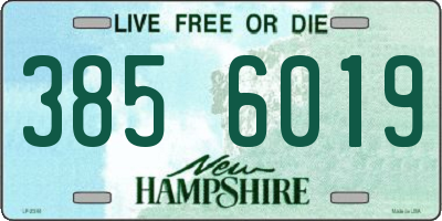 NH license plate 3856019