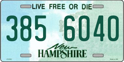 NH license plate 3856040