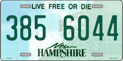 NH license plate 3856044
