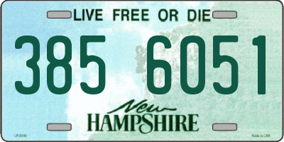 NH license plate 3856051