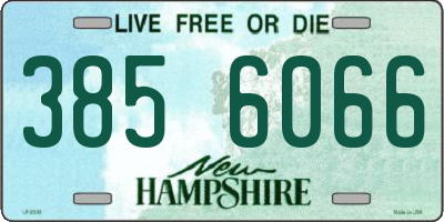 NH license plate 3856066