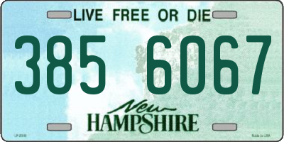 NH license plate 3856067