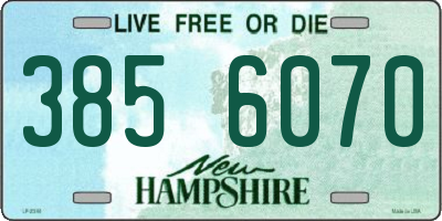 NH license plate 3856070