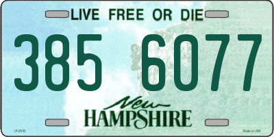 NH license plate 3856077