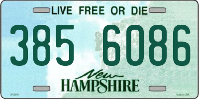 NH license plate 3856086