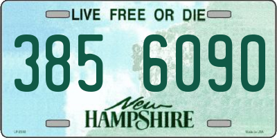 NH license plate 3856090