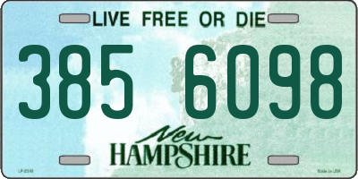 NH license plate 3856098