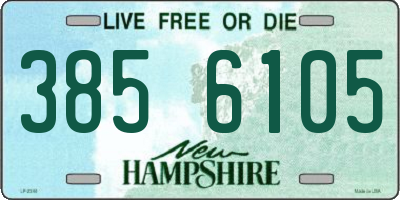 NH license plate 3856105