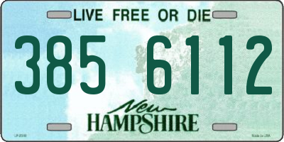 NH license plate 3856112