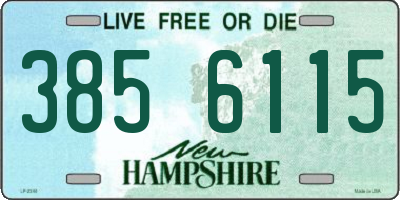 NH license plate 3856115