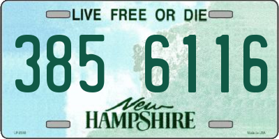 NH license plate 3856116