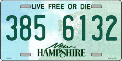 NH license plate 3856132
