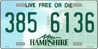 NH license plate 3856136