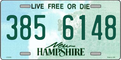 NH license plate 3856148