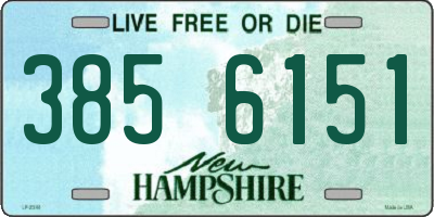 NH license plate 3856151
