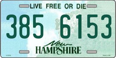 NH license plate 3856153