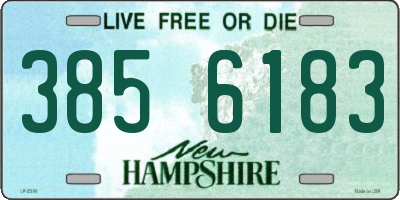 NH license plate 3856183