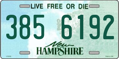 NH license plate 3856192