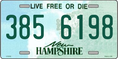 NH license plate 3856198