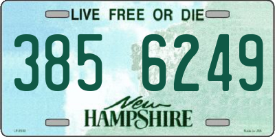 NH license plate 3856249