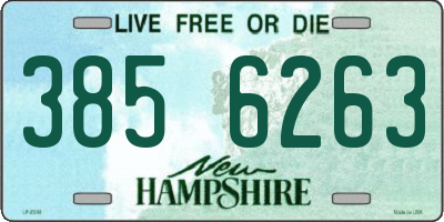 NH license plate 3856263