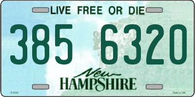 NH license plate 3856320