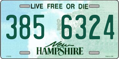 NH license plate 3856324