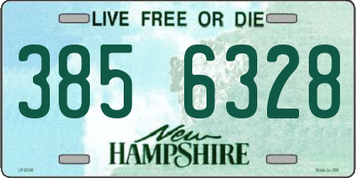 NH license plate 3856328