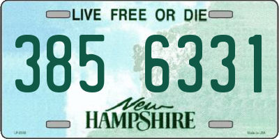 NH license plate 3856331