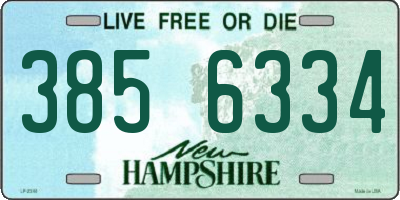 NH license plate 3856334