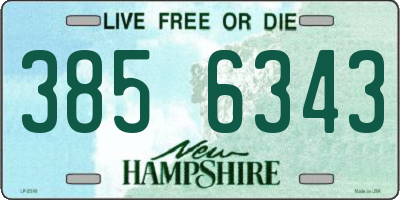NH license plate 3856343
