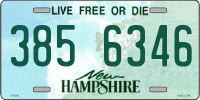 NH license plate 3856346