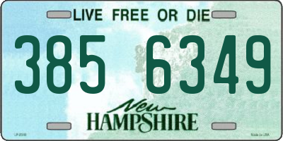 NH license plate 3856349