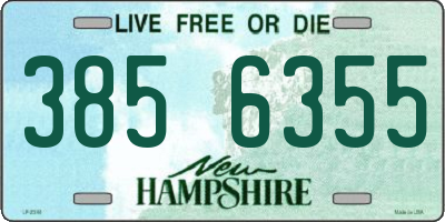 NH license plate 3856355