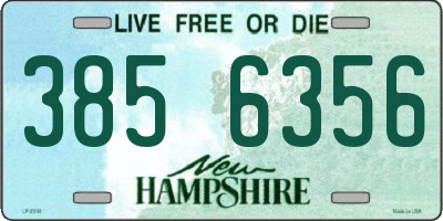 NH license plate 3856356