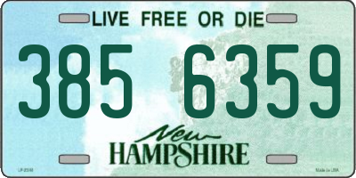 NH license plate 3856359