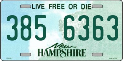 NH license plate 3856363