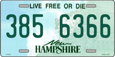 NH license plate 3856366