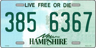 NH license plate 3856367