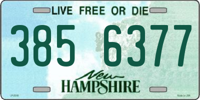 NH license plate 3856377