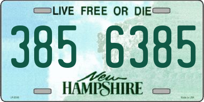 NH license plate 3856385