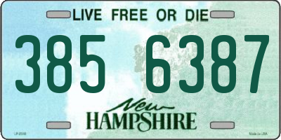 NH license plate 3856387