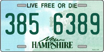 NH license plate 3856389