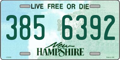NH license plate 3856392