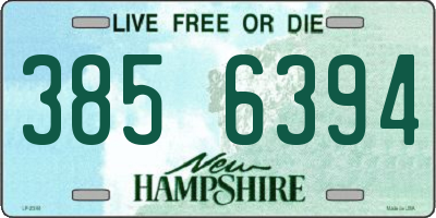 NH license plate 3856394